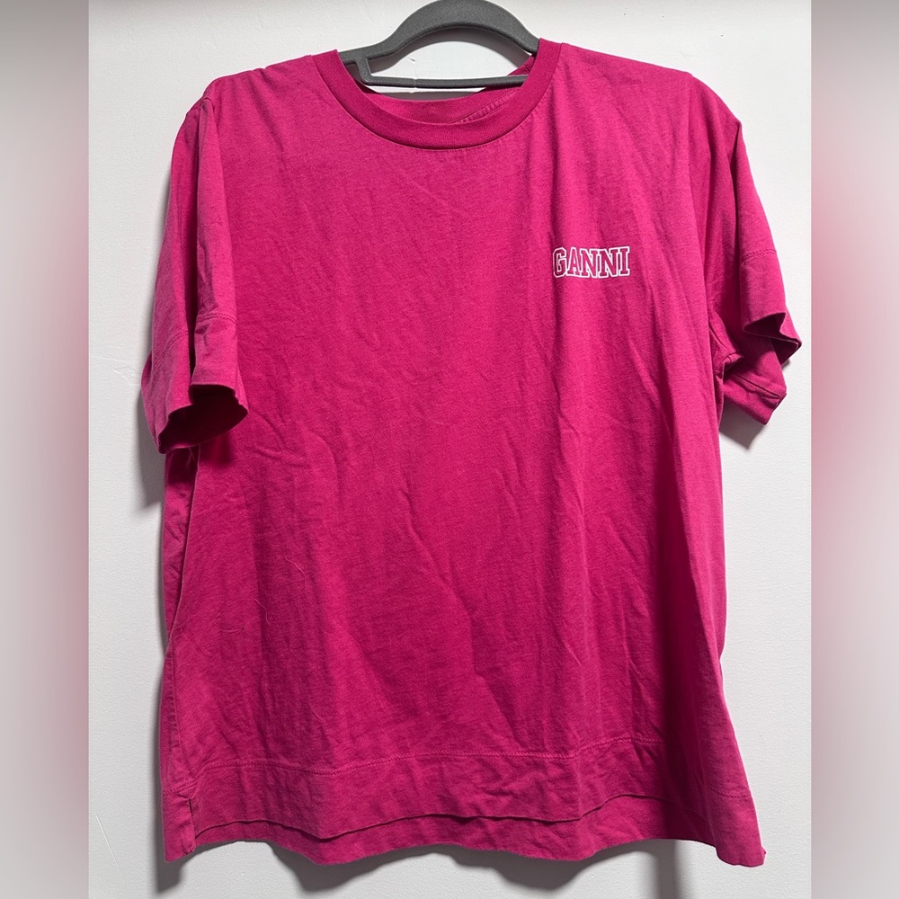 Ganni t-shirt fushia